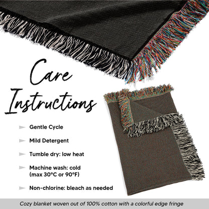 Custom Photo A Big Hug From Me Memorial Personalized Woven Blanket, Sympathy Gift For Pet Owners, Pet Lovers