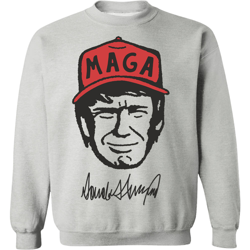 Trump MAGA Hat Cartoon Shirt, Trump MAGA Sweatshirt, Republican Sweater T1588 - GOP