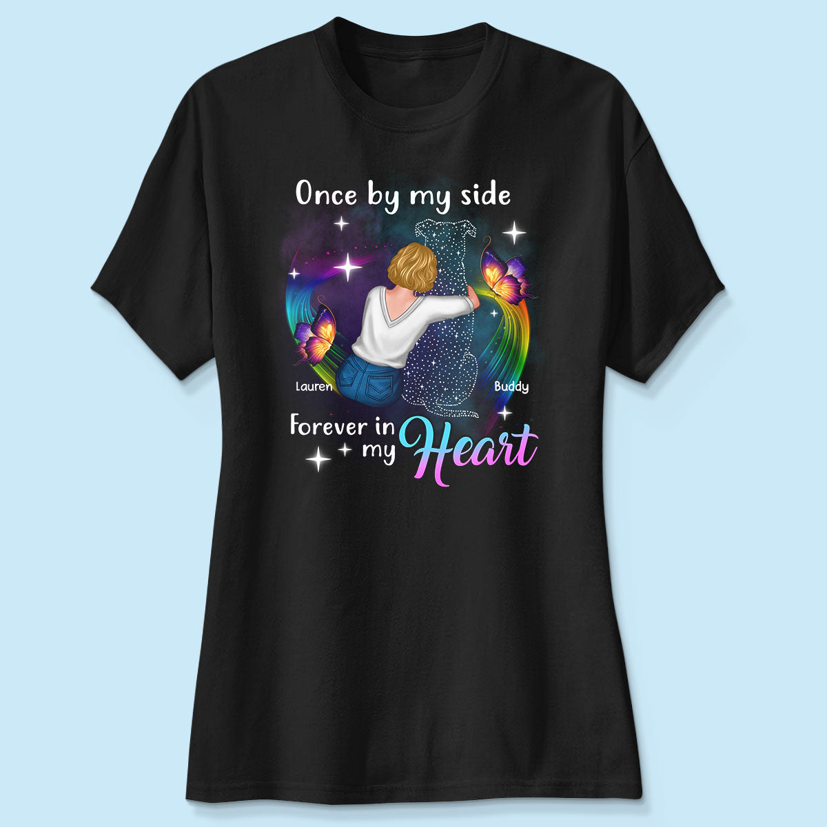 Angels Among Us Dog Memorial Personalized Shirt