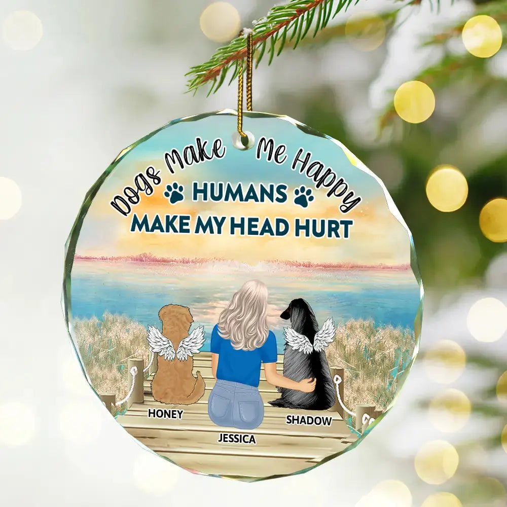 A Bond That Can't Be Broken Dog Christmas - Personalized Circle Acrylic Ornament ornament The Next Custom Gift