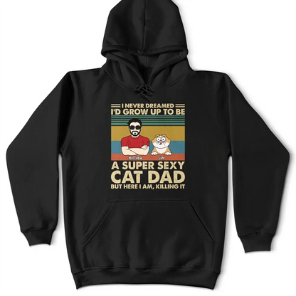 A Super Sexy Cat Dad - Personalized T Shirt Shirts & Tops The Next Custom Gift