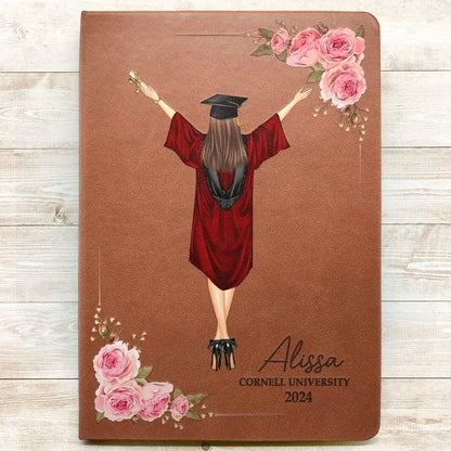 A Sweet Ending To A New Beginning - Personalized Leather Journal Leather Journal The Next Custom Gift