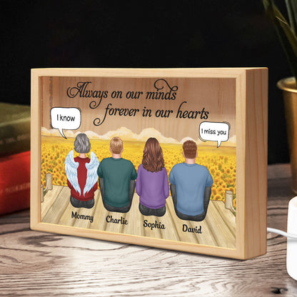 Forever In My Heart Memorial Keepsake Personalized Frame Light Box