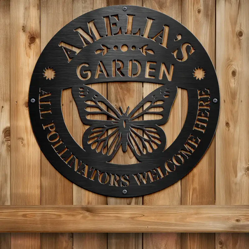 Fresh Produce Garden - Personalized Cutout Metal Sign
