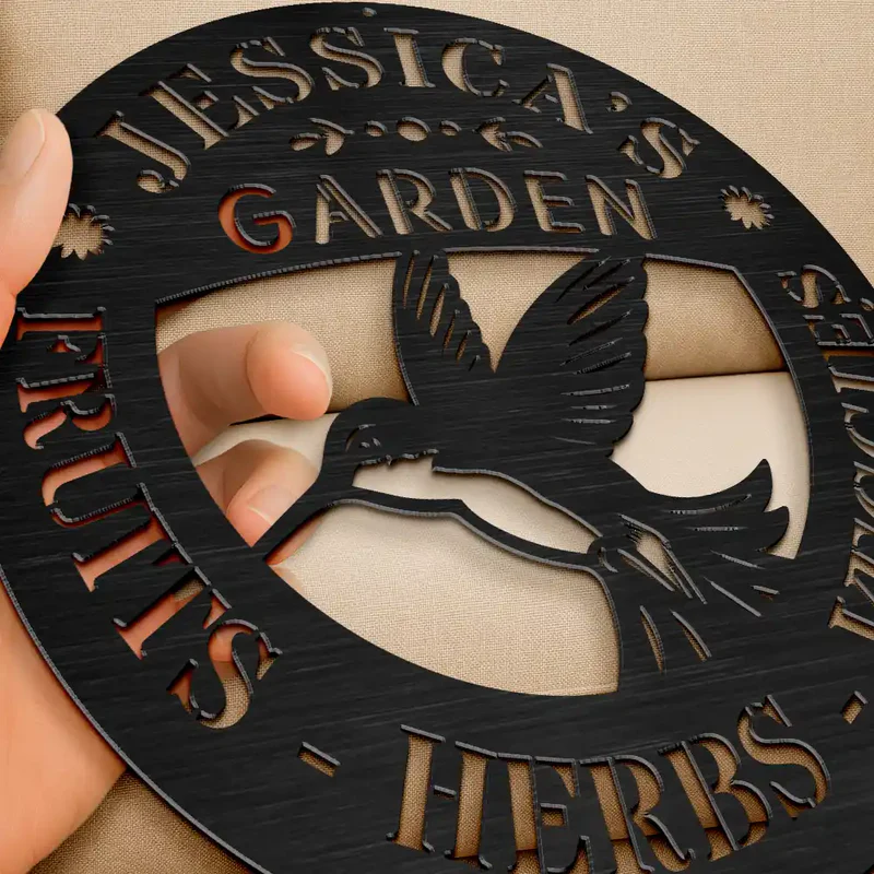 Fresh Produce Garden - Personalized Cutout Metal Sign