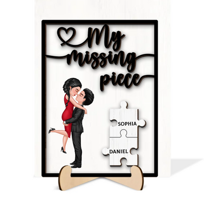 My Missing Piece Gift by Occupation Gift For Her Gift For Him Personalized  Wooden Plaque, Anniversary Gift For Couple, Dad Mom