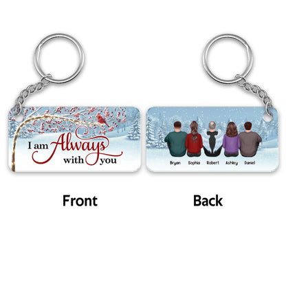 Berry Tree Always With You Whole Family Memorial Remembrance Gift Personalized Acrylic Keychain