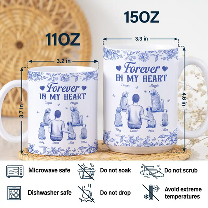 A Bond That Can't Be Broken Dog Toile - Personalized White Edge-to-Edge Mug