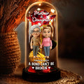 A Bond That Can't Be Broken Mom And Daughter - Personalized Everlasting Rose Dome Lamp