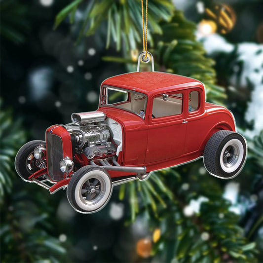 Custom Photo For Rad Rod Engine Build Lovers Acrylic Ornament