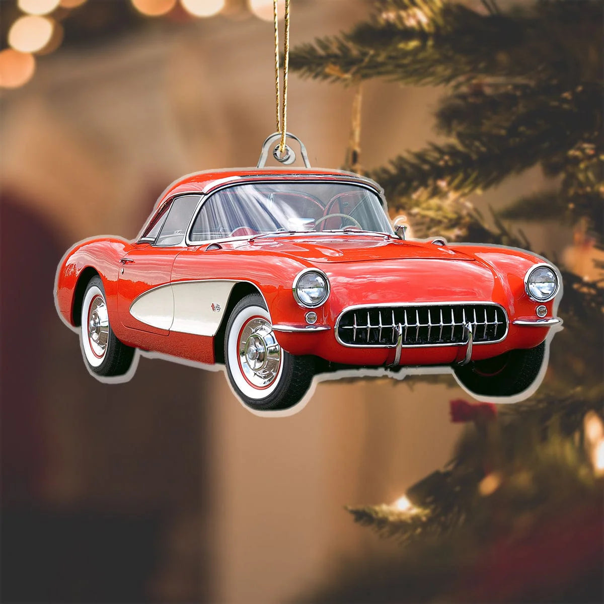 Custom Car Photo Christmas Acrylic Ornament