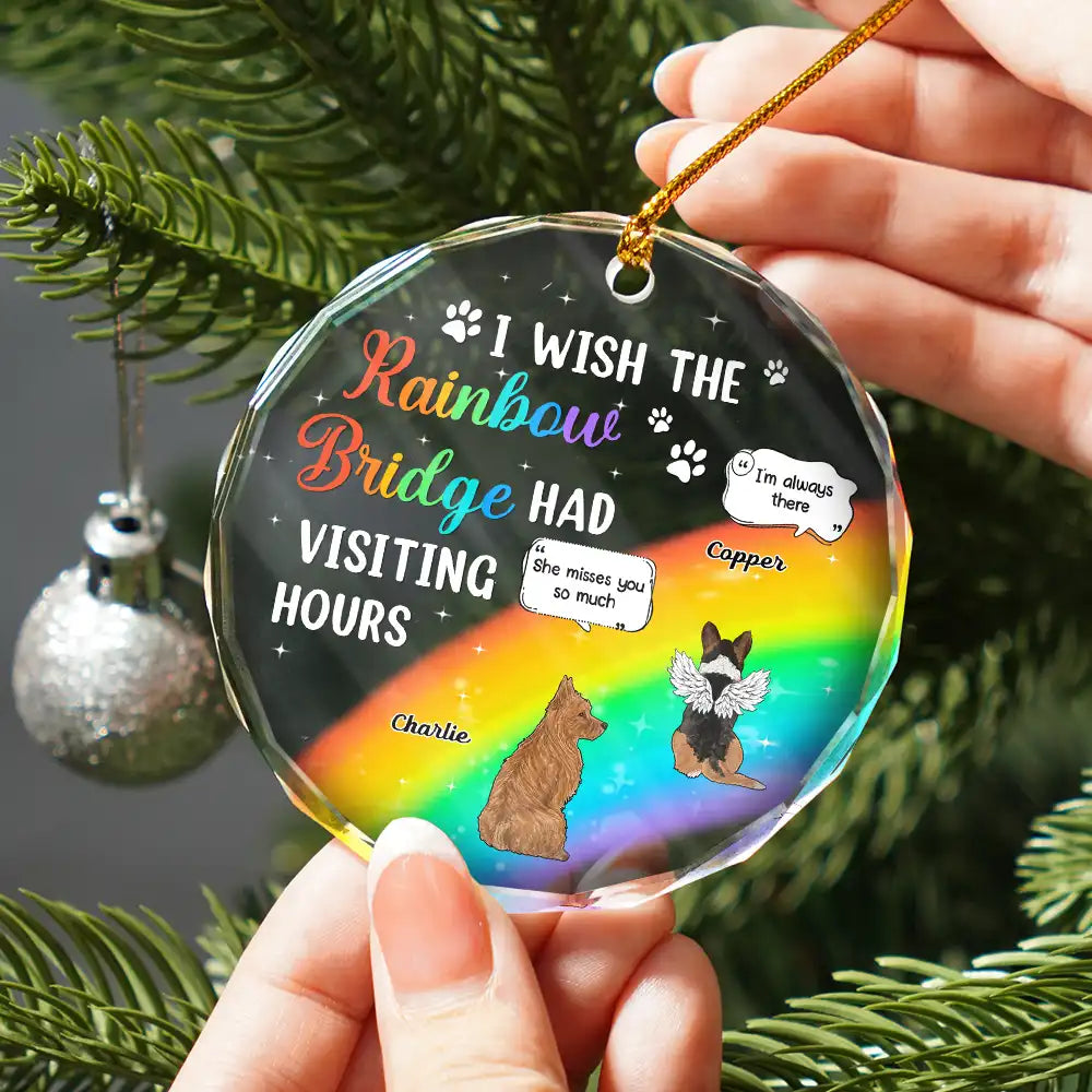 A Piece Of My Heart Still Talk About You Memorial Christmas - Personalized Circle Acrylic Ornament