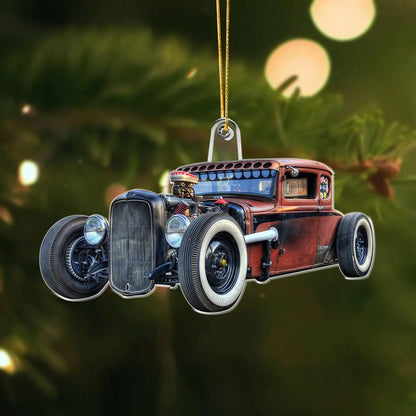 Custom Photo For Rad Rod Engine Build Lovers Acrylic Ornament