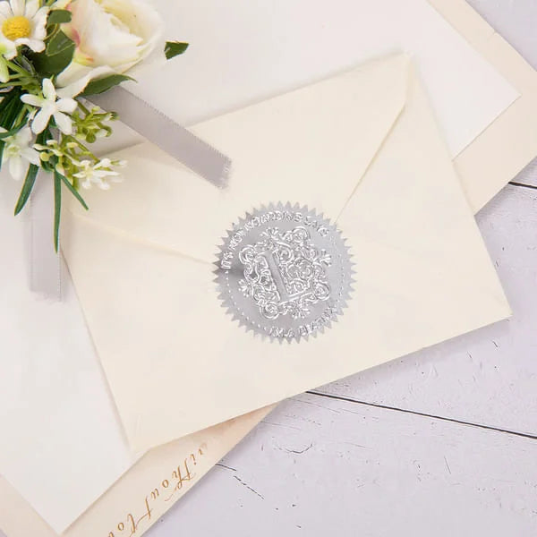 Personalised Gothic Monogram Book Hand Held Embosser Envelope Library Stamp with Initial and Text Birthday Gift for Bookworm Gothic Lover