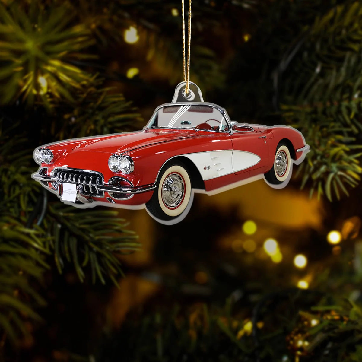 Custom Car Photo Christmas Acrylic Ornament