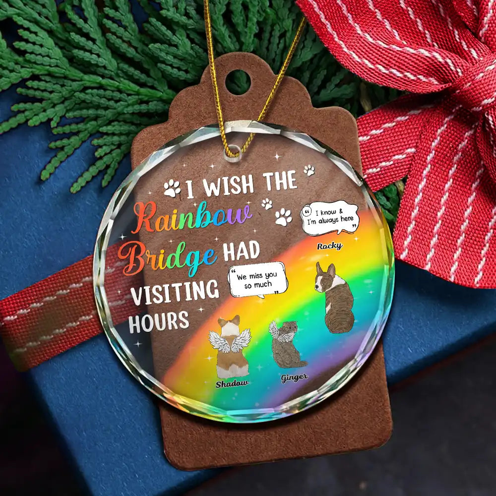 A Piece Of My Heart Still Talk About You Memorial Christmas - Personalized Circle Acrylic Ornament