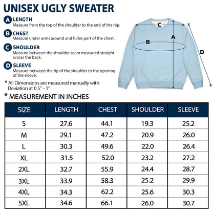 3D Effect Besties Here's To Another Year Of Us - Personalized Unisex Ugly Sweater