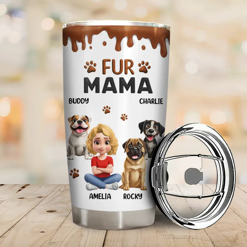 A Girl And Her Dog A Bond That Can't Be Broken - Personalized Tumbler