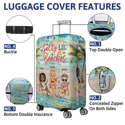 Here's To Another Year Of Bonding Over Alcohol Best Friends Traveling Beach - Bestie BFF Gift - Personalized Custom Luggage Cover