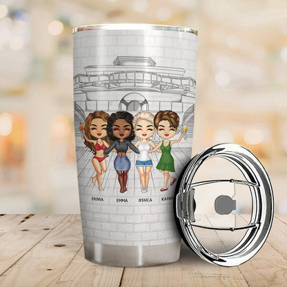 Traveling Best Friends Life Is Better On A Cruise With Best Friends - Cruising Gift For BFF, Sisters - Personalized Custom Tumbler