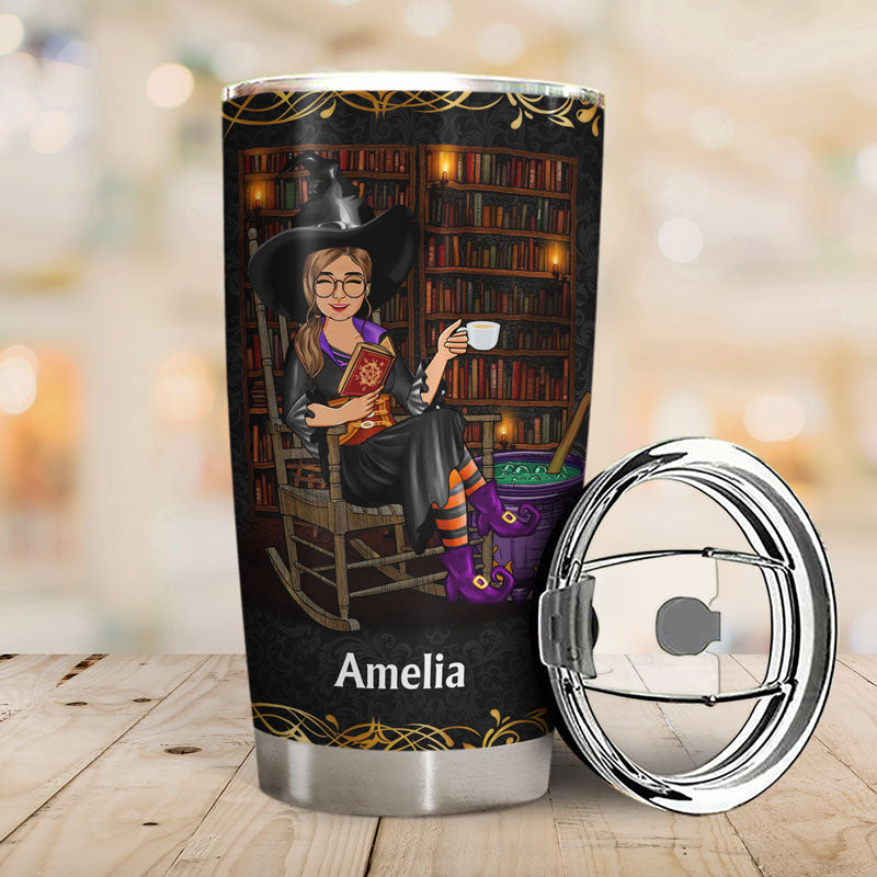 I'm Not A Bookworm I'm A Book Witch - Gift For Book Lovers - Personalized Custom Tumbler