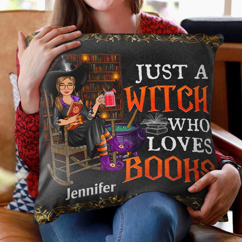 I'm Not A Bookworm I'm A Book Witch - Gift For Book Lovers - Personalized Custom Pillow