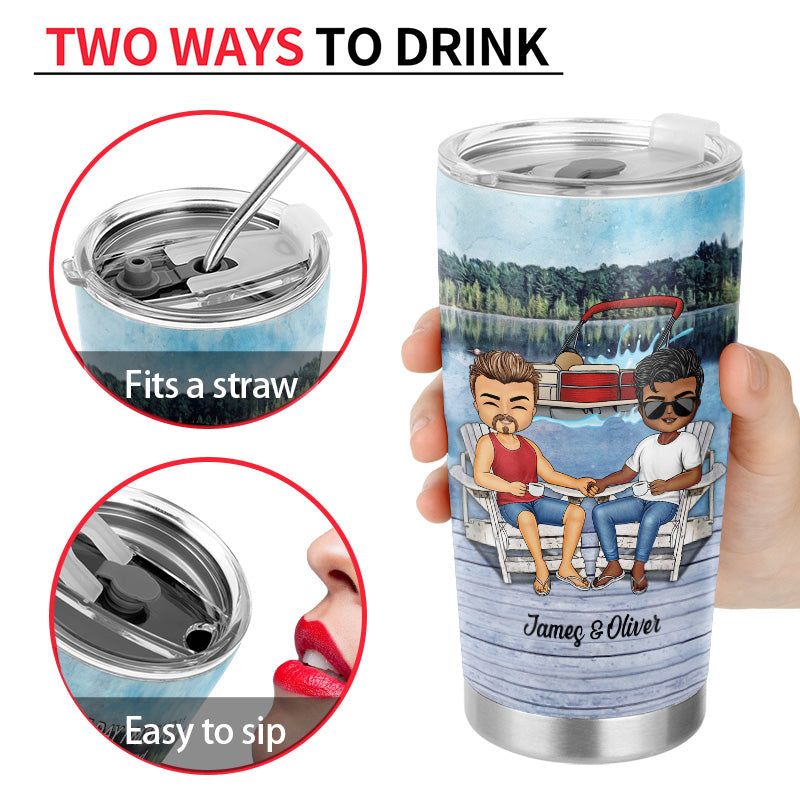 The Day I Met You I Have Found - Couple Gift - Personalized Custom Tumbler