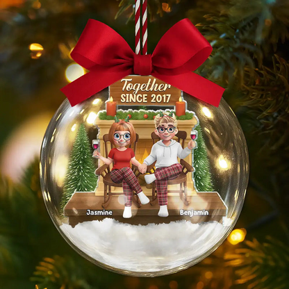 Together Since - Personalized 3D Acrylic Ball Ornament
