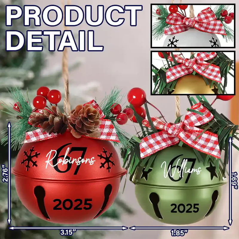 Six Seven Funny Slang - Personalized Jingle Bell Ornament