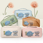 All My Cruise Crap - Personalized Embroidered Leather Makeup Bag