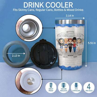 Today's Forecast Cruising With A Chance Of Drinking - Birthday, Traveling, Cruising Gift For BFF, Siblings, Colleagues - Personalized Custom Triple 3 In 1 Can Cooler