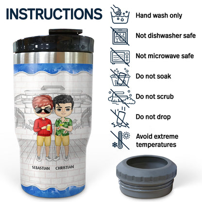 Today's Forecast Cruising With A Chance Of Drinking - Birthday, Traveling, Cruising Gift For BFF, Siblings, Colleagues - Personalized Custom Triple 3 In 1 Can Cooler