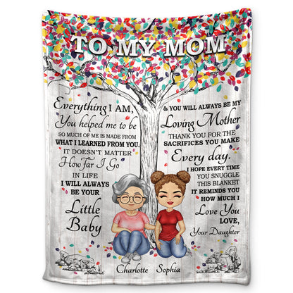 Thank You For The Sacrifices You Make Every Day - Birthday, Loving Gift For Mom, Mother, Grandma, Grandmother - Personalized Custom Fleece Blanket