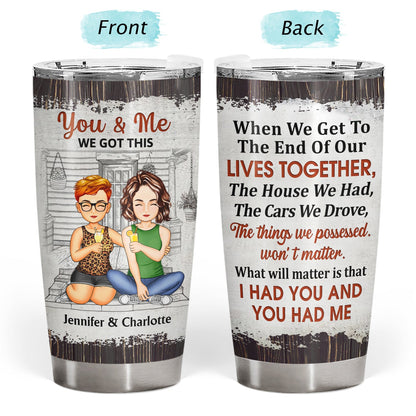 You're The Only One I Want To Annoy For The Rest Of My Life - Anniversary, Birthday Gift For Spouse, Lover, Husband, Wife, Boyfriend, Girlfriend, Couple - Personalized Custom Tumbler