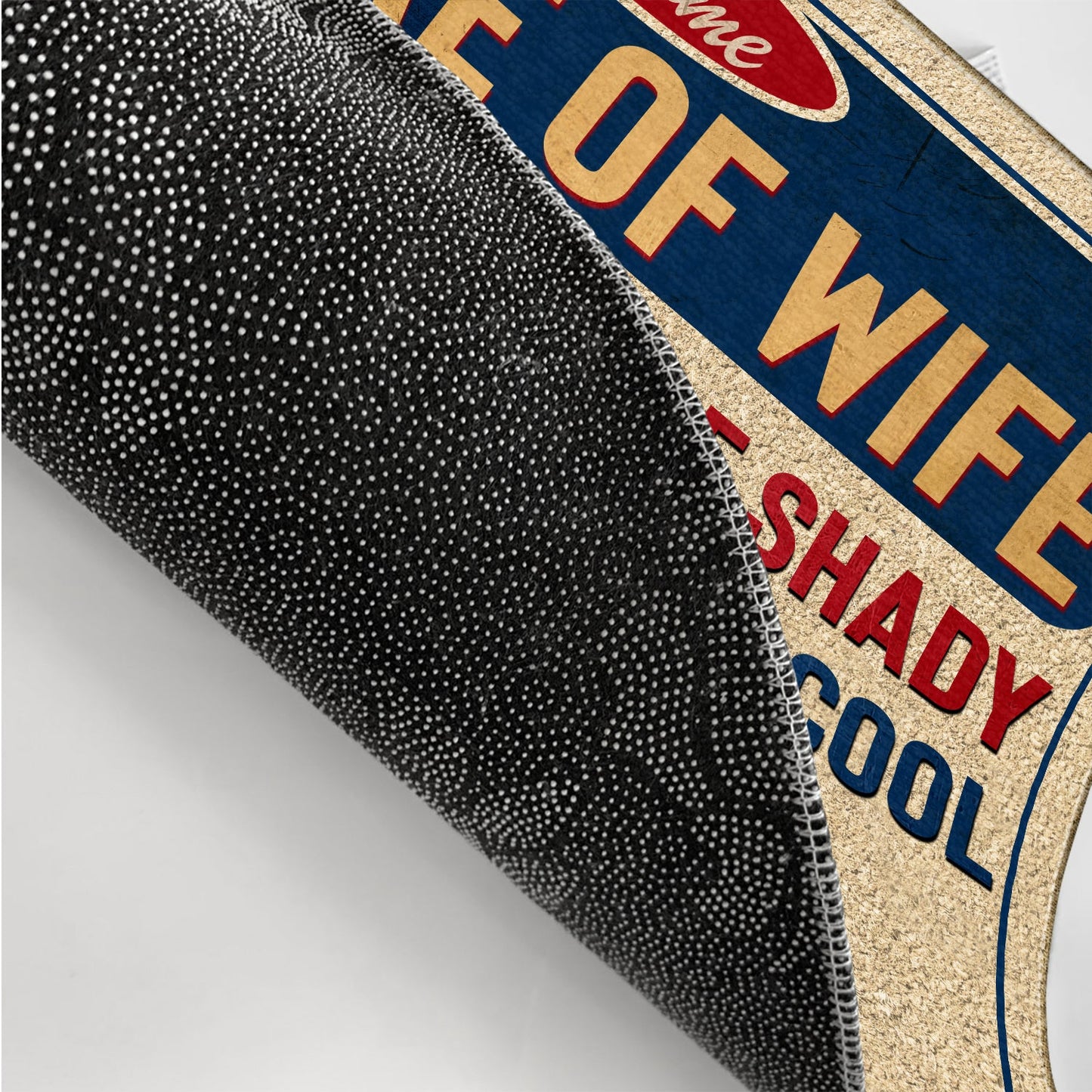 Beware Of Wife Kids Are Shady Husband Is Cool - Anniversary, Birthday, Home Decor Gift For Husband, Wife, Couple - Personalized Custom Doormat