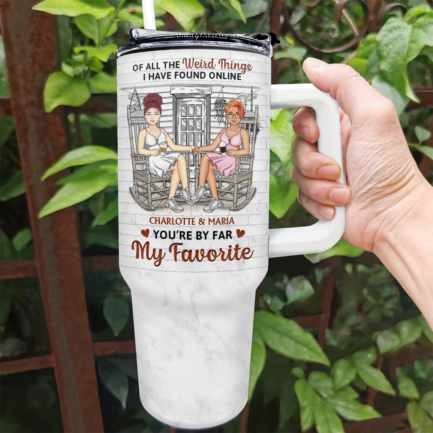 You Are By Far My Favorite - Gift For Couples - Personalized 40oz Tumbler With Straw