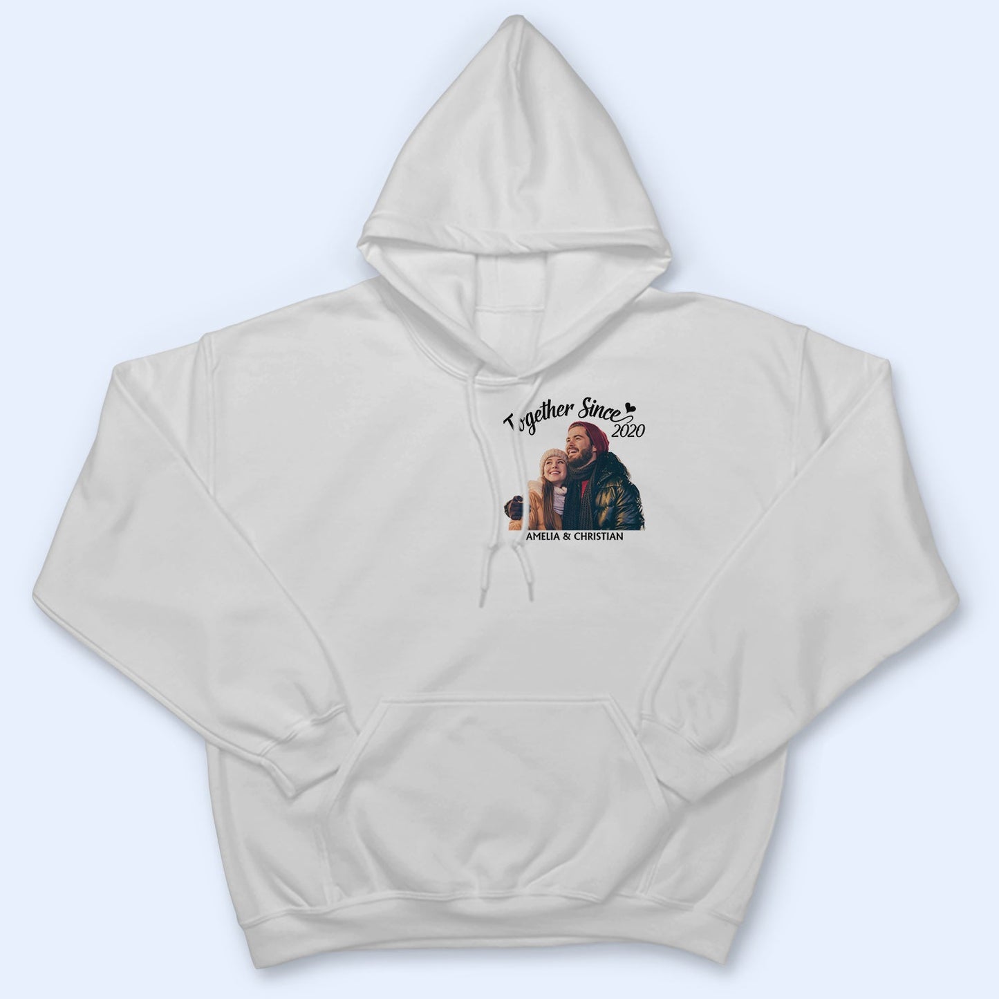 Custom Photo Together Since - Gift For Couples - Personalized T Shirt