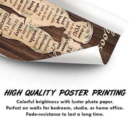 I Choose You - Anniversary Gift For Couples - Personalized Poster