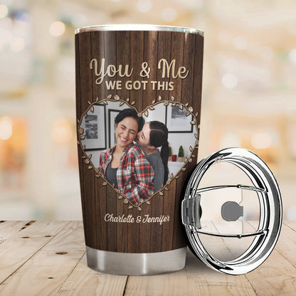 Custom Photo The Day I Met You - Anniversary Gift For Couples - Personalized Tumbler