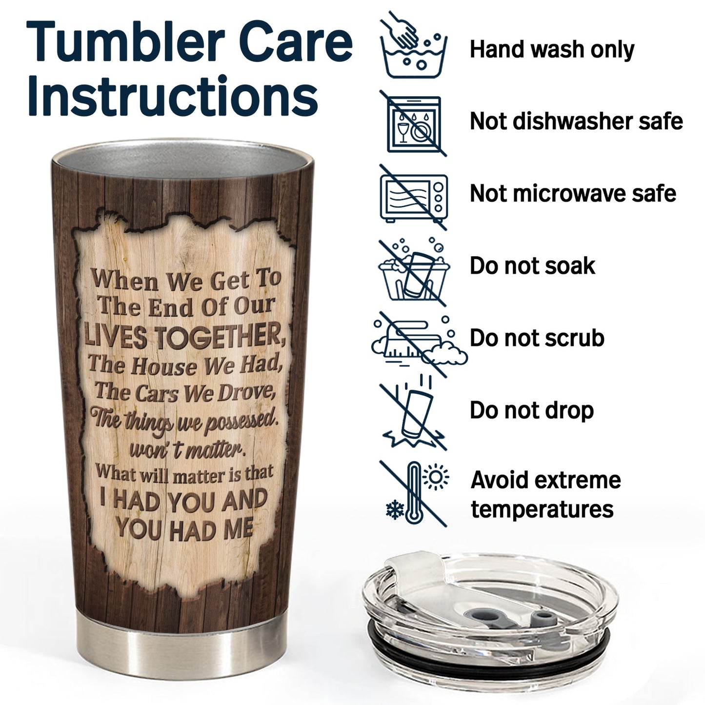 Custom Photo The Day I Met You - Anniversary Gift For Couples - Personalized Tumbler