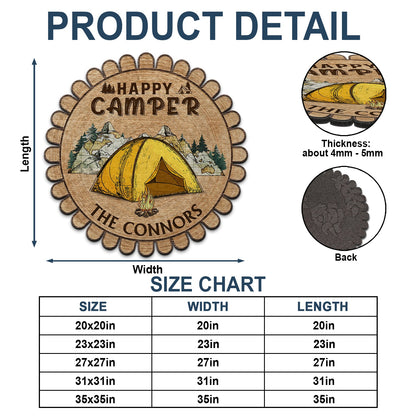 Drive Slow Drunk Campers Matter - Gift For Camping Couples - Personalized Custom Shaped Doormat