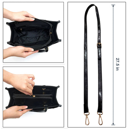 Floral Monogram Name - Gift For Her - Personalized Leather Bag