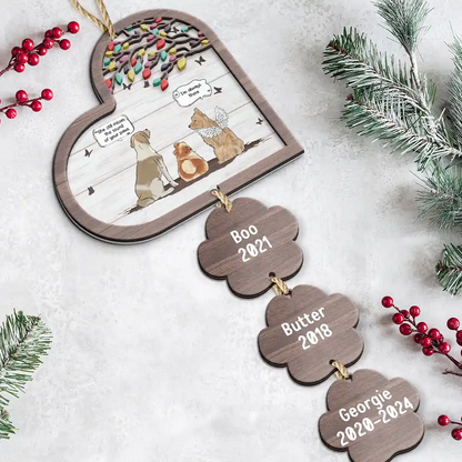 They Still Talk About You Pet Memorial - Personalized Mix Ornament With Wooden Tag