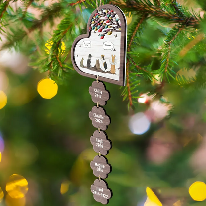 They Still Talk About You Pet Memorial - Personalized Mix Ornament With Wooden Tag