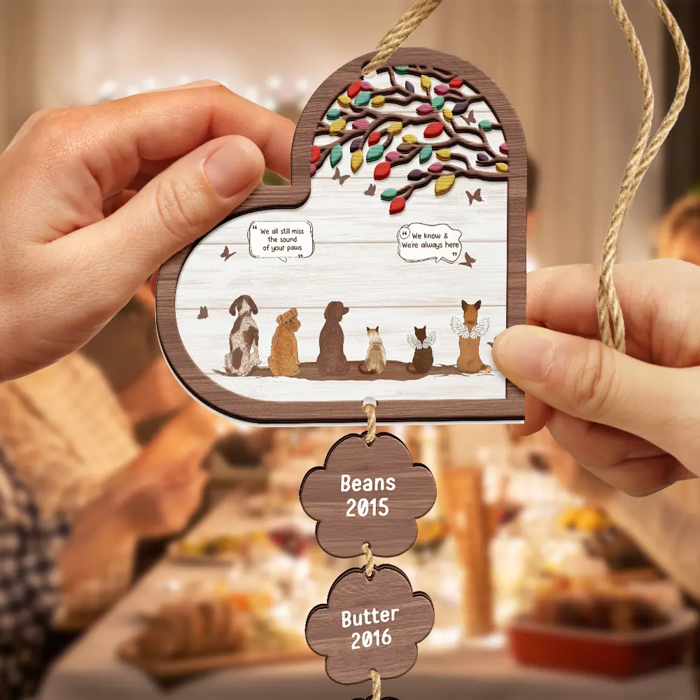 They Still Talk About You Pet Memorial - Personalized Mix Ornament With Wooden Tag