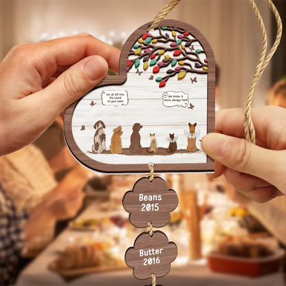 They Still Talk About You Pet Memorial - Personalized Mix Ornament With Wooden Tag