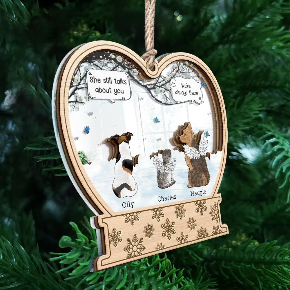 They Still Talk About You Pet Memorial - Personalized Mirror Ornament