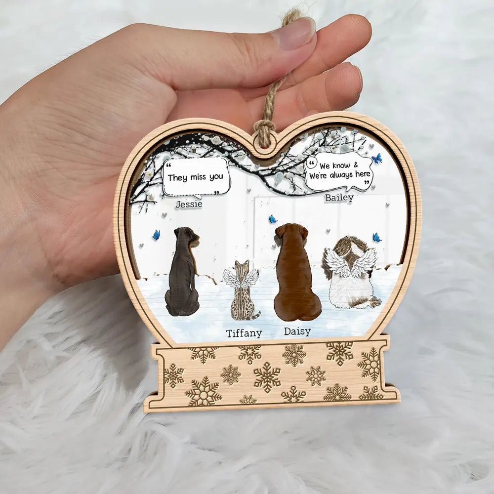 They Still Talk About You Pet Memorial - Personalized Mirror Ornament