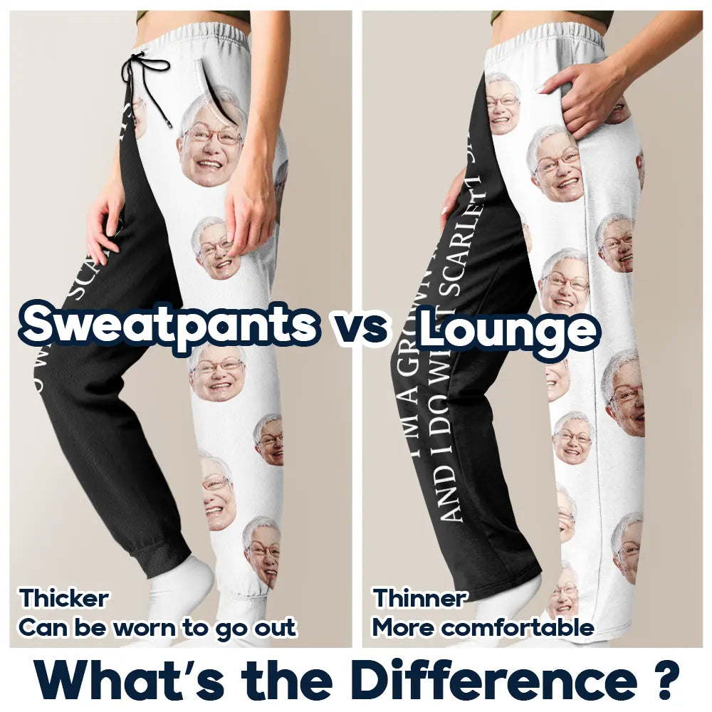 Custom Photo For Husband Grown Man Do What Wife Said - Personalized Pajama Pants