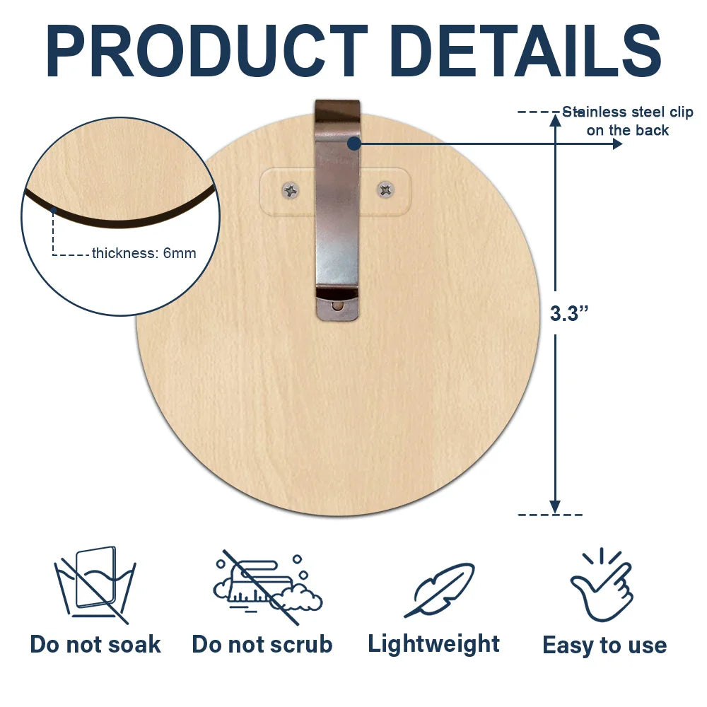 Custom Photo When You Are Family The Miles Don't Matter - Personalized Custom Shaped Car Visor Clip